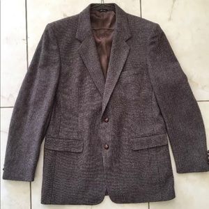 Vintage Joe Namath Men’s Brown Herringbone Blazer
